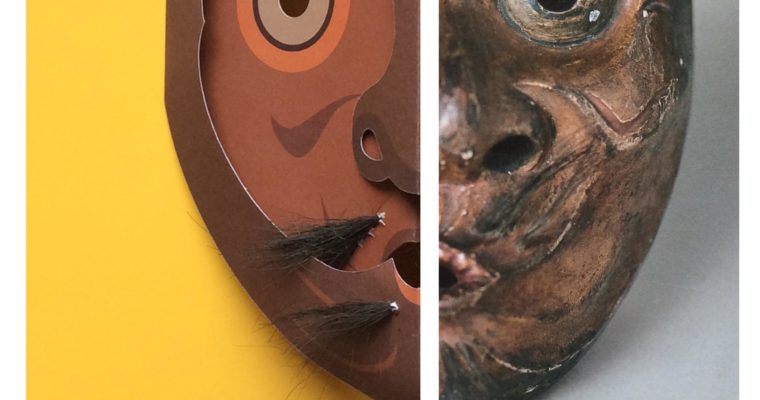 Exposition de masques pop-up de Paul Rouillac